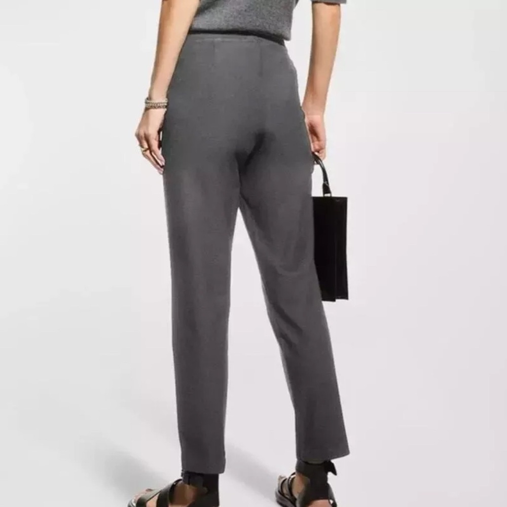 Eileen Fisher stretch crepe ankle pants - Picture 3 of 7